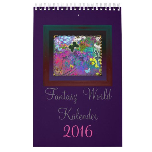 小妖精や小人が付いているカレンダー カレンダー (カバー)