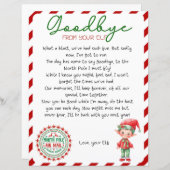 小妖精や小人さよなら手紙、小妖精や小人出発レター (正面/裏面)