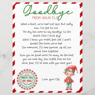 小妖精や小人さよなら手紙、小妖精や小人出発レター