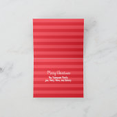 小妖精や小人すてきサンタクロースのクリスマスフォトカード2写真 シーズンカード (内部)