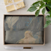 小妖精や小人とアイリスフラスバイアルフォンスミュシャ 薄葉紙 (ギフト)