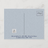 小妖精や小人とアイリスフラワーズバイアルフォンスミュシャ ポストカード (裏面)