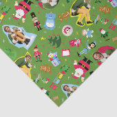 小妖精や小人とクリスマスアイコンのパターンの相棒 薄葉紙 (詳細)