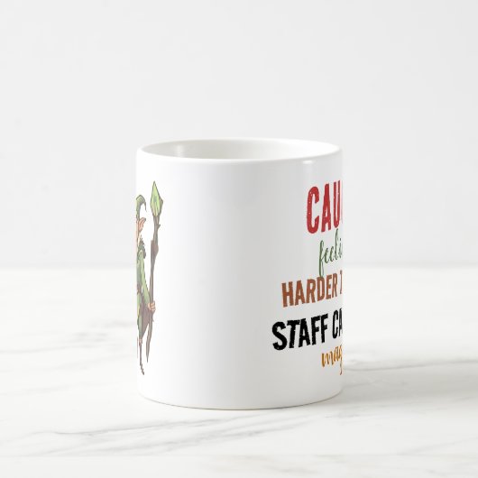 小妖精や小人とトナカイファンタジー恋人のマグカップ コーヒーマグカップ (中央)