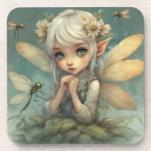 小妖精や小人とトンボ2 コースター (正面)