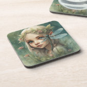 小妖精や小人とトンボ3 コースター (左側)