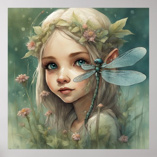 小妖精や小人とトンボ3 ポスター (正面)