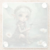 小妖精や小人とトンボ5 ガラスコースター (裏面)