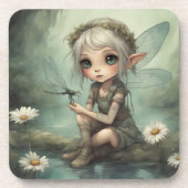 小妖精や小人とトンボ5 コースター (正面)