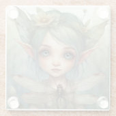 小妖精や小人とトンボ6 ガラスコースター (裏面)