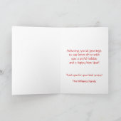 小妖精や小人とメールボックスHappy HolidaysToメールキャリア シーズンカード (内部)