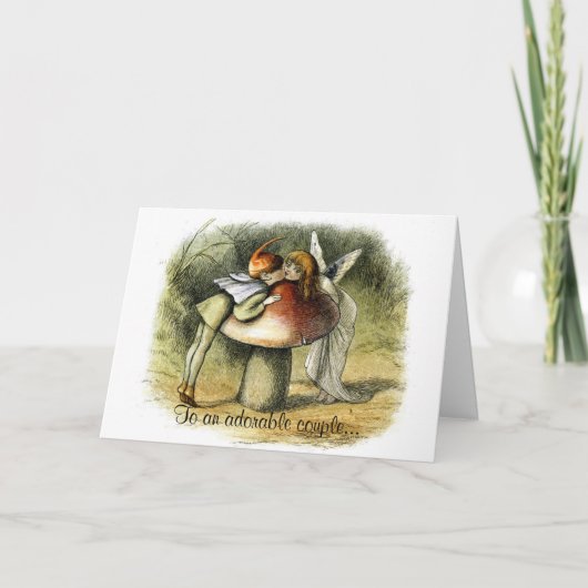 小妖精や小人と妖精の記念日 カード (正面)