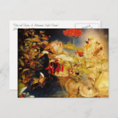 小妖精や小人と妖精、真夏の夜の夢 ポストカード (正面/裏面)