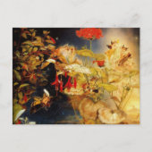 小妖精や小人と妖精、真夏の夜の夢 ポストカード (正面)