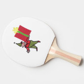 小妖精や小人と赤いボックス白卓球ラケット 卓球ラケット (横)