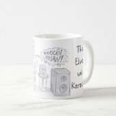 小妖精や小人のカラオケのコーヒー・マグ コーヒーマグカップ (正面右)