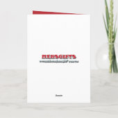 小妖精や小人のクリスマスのかわいい雪 シーズンカード (裏面)