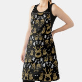 小妖精や小人のクリスマスラッピング エプロン (インサイチュ)