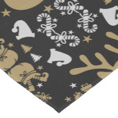 小妖精や小人のクリスマスラッピング ミディアムテーブルランナー (コーナー)