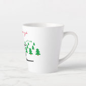 小妖精や小人のサーフボードサンダー_コーブ カフェラテマグ (右)