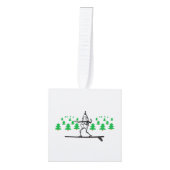 小妖精や小人のサーフボードサンダー_コーブ キューブオーナメント (正面)