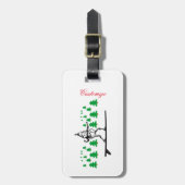 小妖精や小人のサーフボードサンダー_コーブ ラゲッジタグ (正面縦)