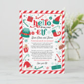 小妖精や小人の到着レターハローあなたの小妖精や小人小妖精や小人ノート 招待状 (スタンド正面)