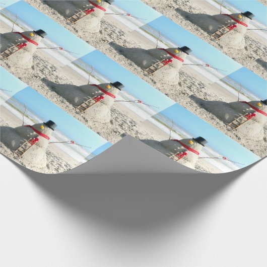 小妖精や小人の包装紙(3221)が付いているフロリダの雪だるま ラッピングペーパー (角)