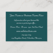 小妖精や小人の島のファンタジーの名刺 名刺 (裏面)