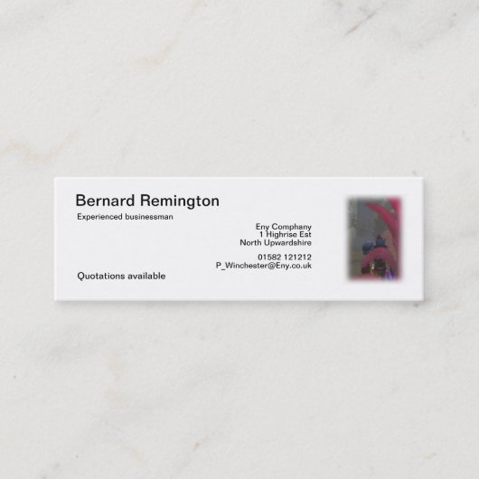 小妖精や小人の旅行者 スキニー名刺 (正面)