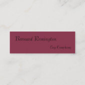 小妖精や小人の旅行者 スキニー名刺 (裏面)