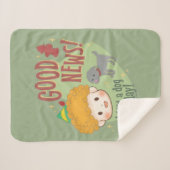 小妖精や小人の良いニュース！今日は犬を見た！ シェルパブランケット (正面(横))