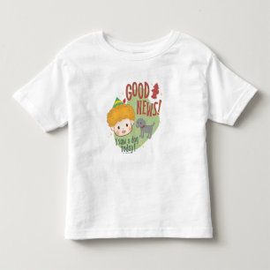 小妖精や小人の良いニュース!今日は犬を見た! トドラーTシャツ