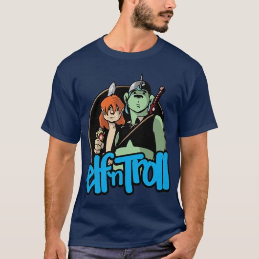 小妖精や小人の` nのトロールのTシャツ Tシャツ (正面)