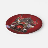 小妖精や小人はクリスマスを楽しみにしている ペーパープレート (アングル)