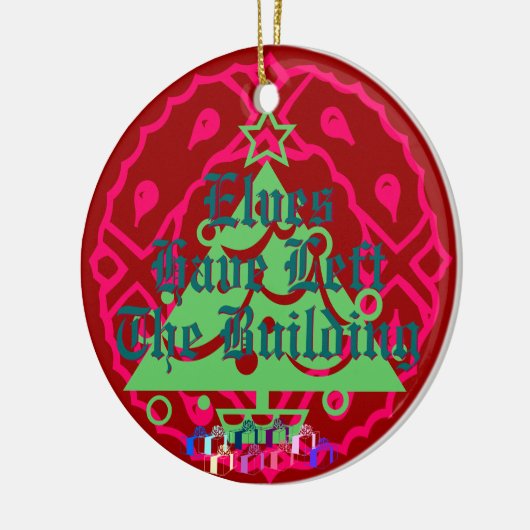 小妖精や小人は建物を去りました セラミックオーナメント (左)