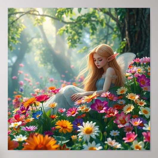 小妖精や小人ま保たはデザイン ポスター (正面)