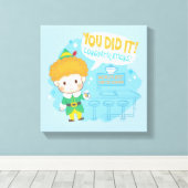 小妖精や小人やったぞ！祝福! キャンバスプリント (インサイチュ (ウッドフロア))