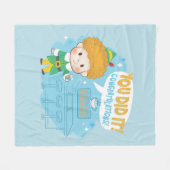 小妖精や小人やったぞ！祝福! フリースブランケット (正面(横))