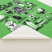 小妖精や小人アイコンとムービー引用文 シェルパブランケット (3/4)