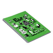 小妖精や小人アイコンとムービー引用文 ノートブック (右側)