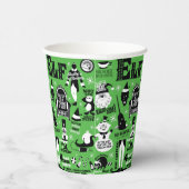 小妖精や小人アイコンとムービー引用文 紙コップ (右)