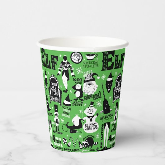 小妖精や小人アイコンとムービー引用文 紙コップ (右)