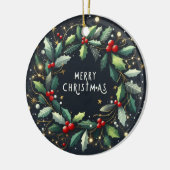 小妖精や小人アップして再びクリスマスの装飾 セラミックオーナメント (左)