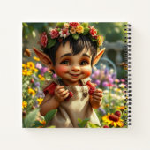 小妖精や小人イチゴ ノートブック (裏面)