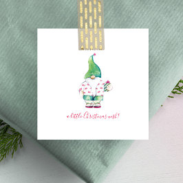 小妖精や小人インピンクフラミンゴバハマシャツミニクリスマス ノートカード