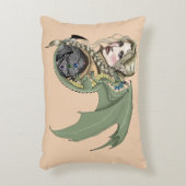 小妖精や小人ウォリアドラゴンファンタジー アクセントクッション (正面(垂直))
