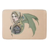 小妖精や小人ウォリアドラゴンファンタジー バスマット (正面)