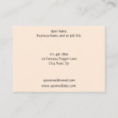 小妖精や小人ウォリアドラゴンファンタジー 名刺 (裏面)