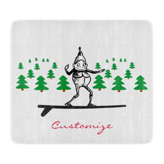 小妖精や小人オンザサーフボードThunder_Cove カッティングボード (正面)